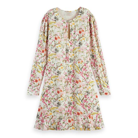 Scotch & Soda Dresses & Skirts - Scotch & Soda Ruffle Hem Allover Printed Mini Aline Dress Small Floral